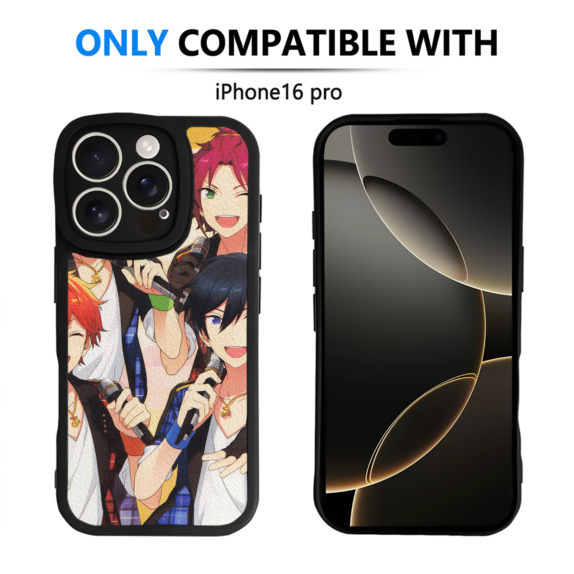 （画像用） あんさんぶるスターズ! Ensemble Stars 【iPhone 16シリーズ対応】シリコンスマホケース（レザー調） 材質：シリコン